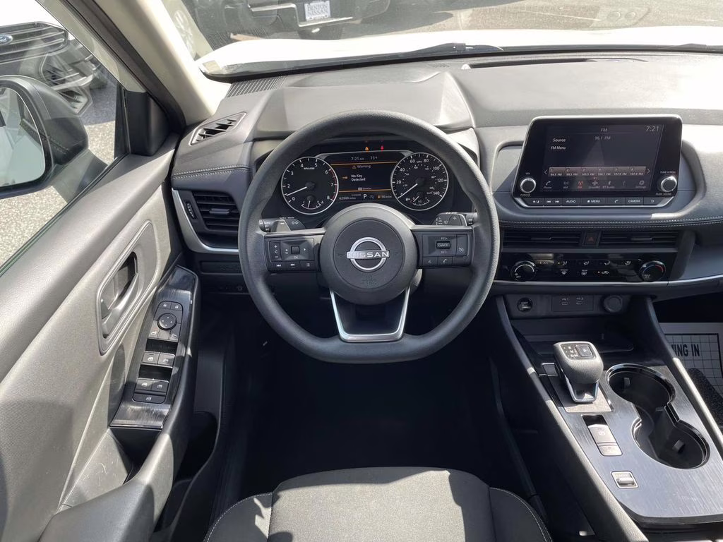 2024 Glacier White Nissan Rogue S FWD SUV