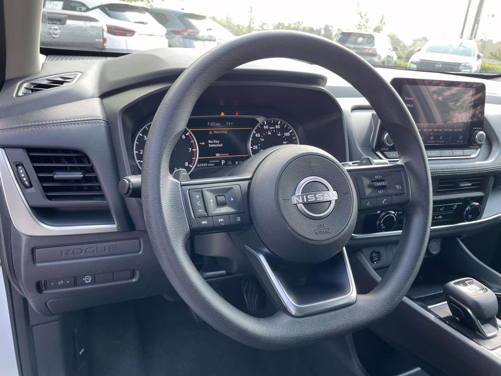 2024 Glacier White Nissan Rogue S FWD SUV
