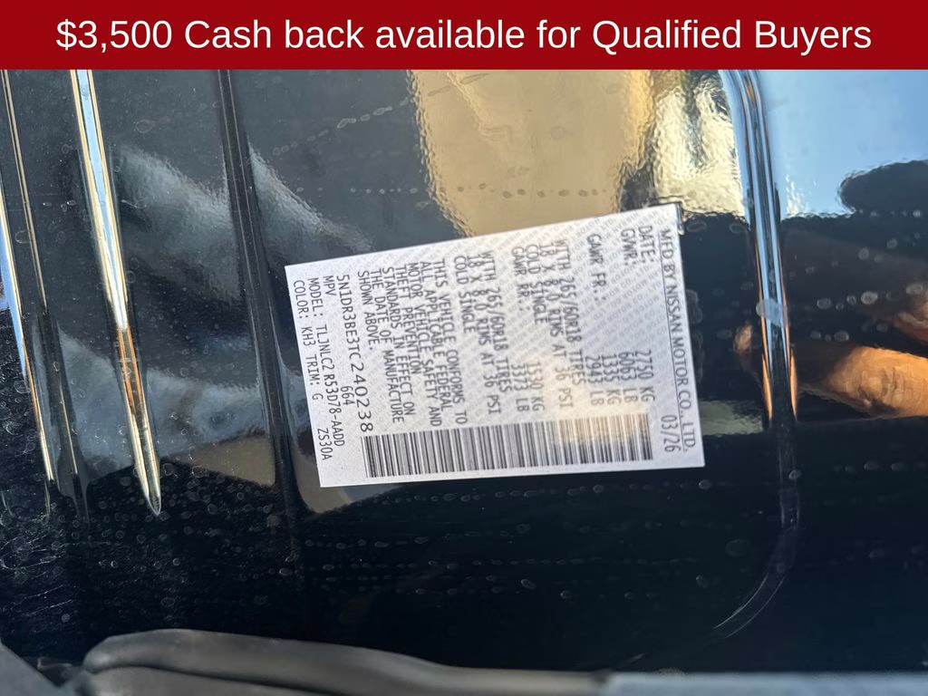 2026 Super Black Nissan Pathfinder Rock Creek 4X4 SUV