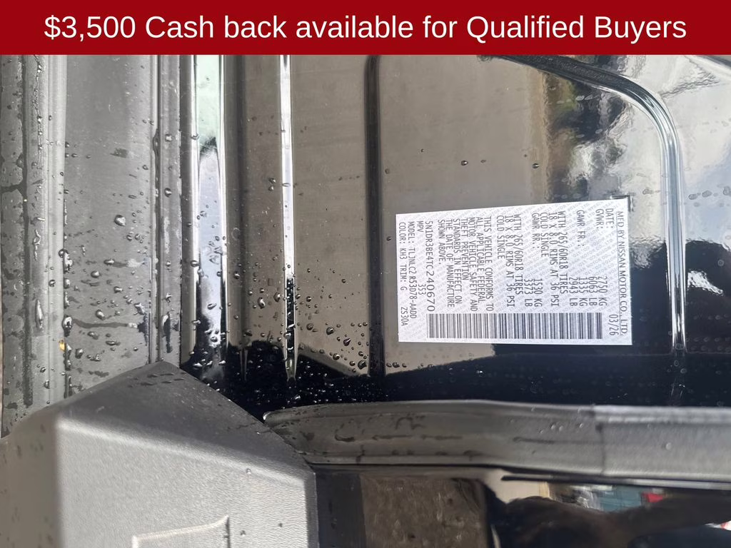 2026 Super Black Nissan Pathfinder Rock Creek 4X4 SUV