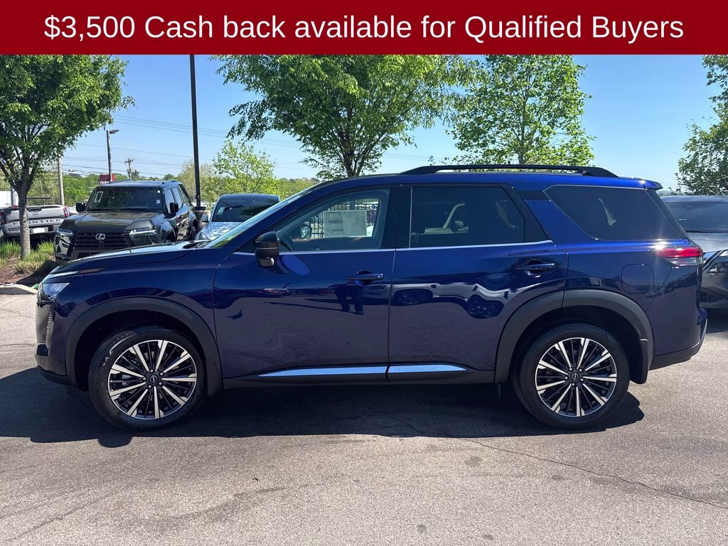 2026 Deep Ocean Blue Pearl Nissan Pathfinder Platinum 4X4 SUV