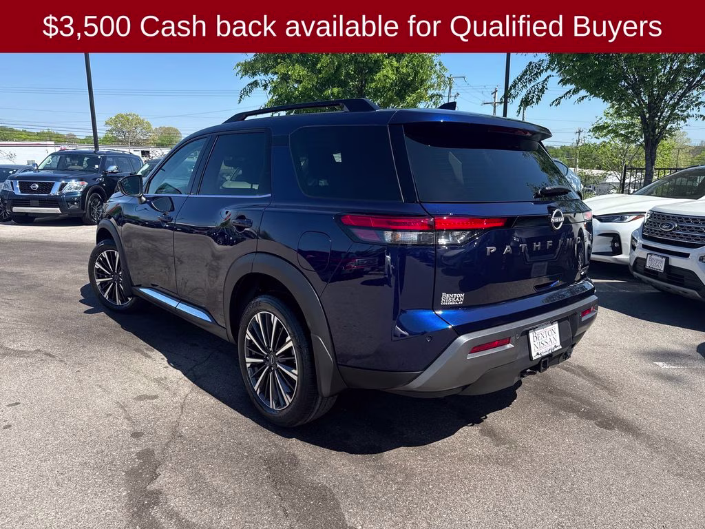 2026 Deep Ocean Blue Pearl Nissan Pathfinder Platinum 4X4 SUV