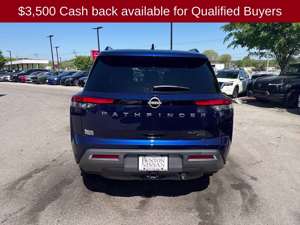 2026 Deep Ocean Blue Pearl Nissan Pathfinder Platinum 4X4 SUV