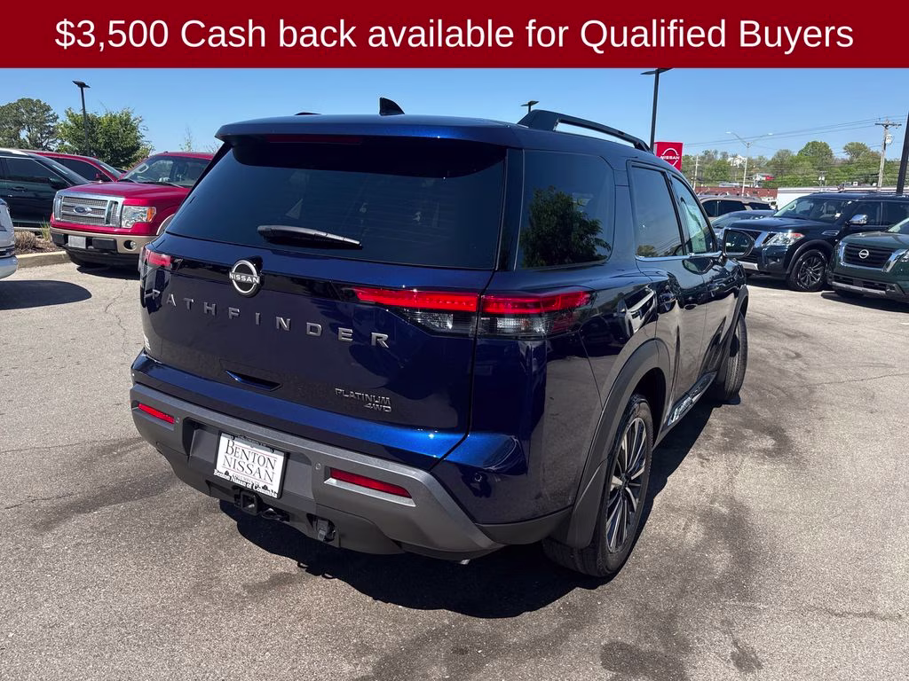 2026 Deep Ocean Blue Pearl Nissan Pathfinder Platinum 4X4 SUV