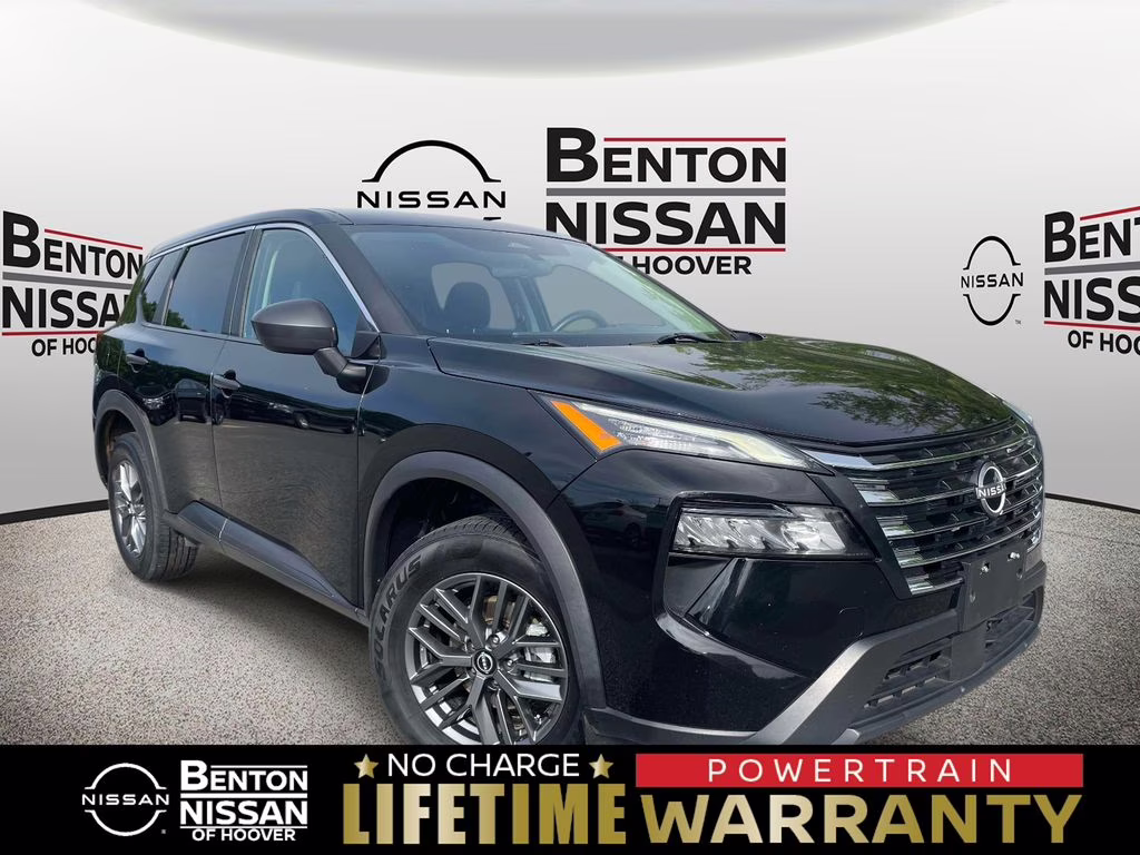 2024 Super Black Nissan Rogue S FWD SUV