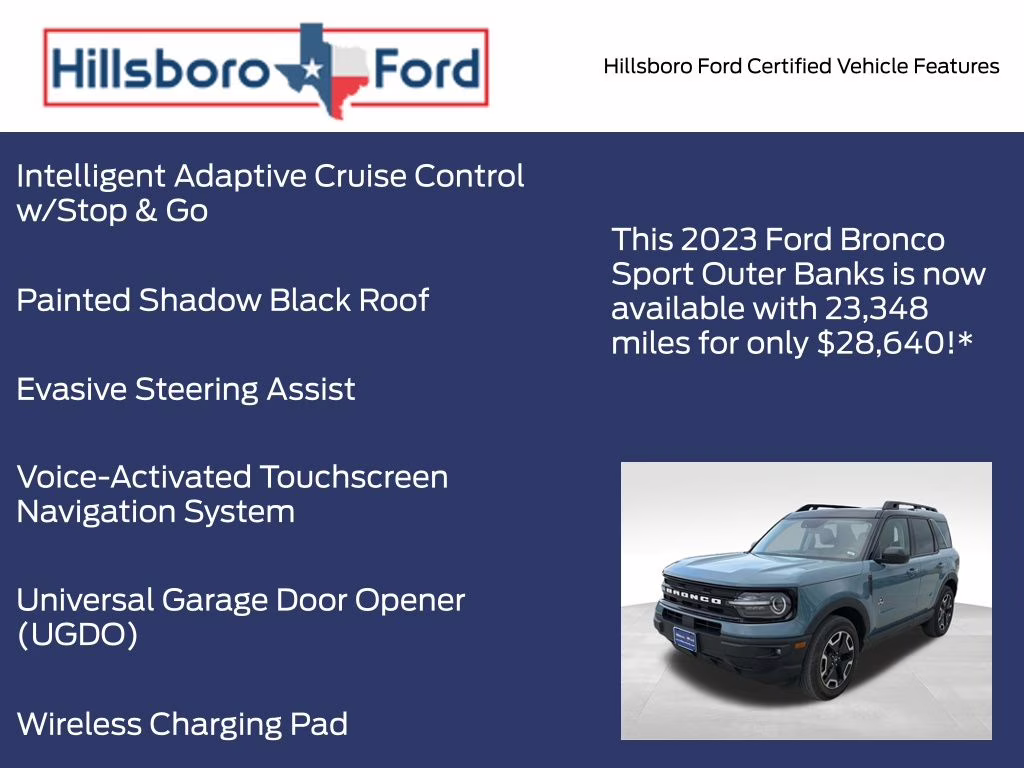 2023 Area 51 Ford Bronco Sport Outer Banks 4X4 SUV