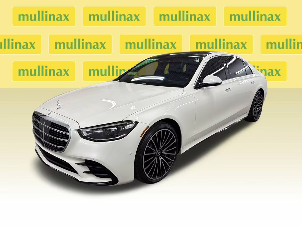 2021 designo Diamond White Metallic Mercedes-Benz S-Class S 580 AWD Sedan