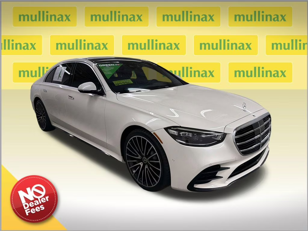 2021 designo Diamond White Metallic Mercedes-Benz S-Class S 580 AWD Sedan