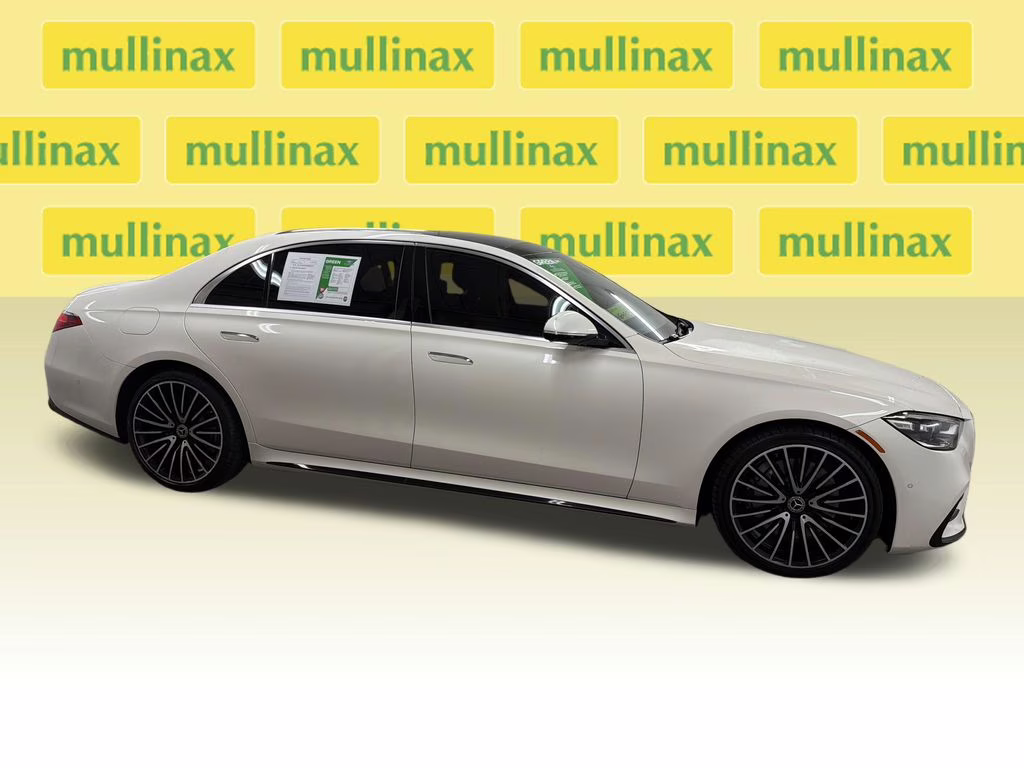 2021 designo Diamond White Metallic Mercedes-Benz S-Class S 580 AWD Sedan
