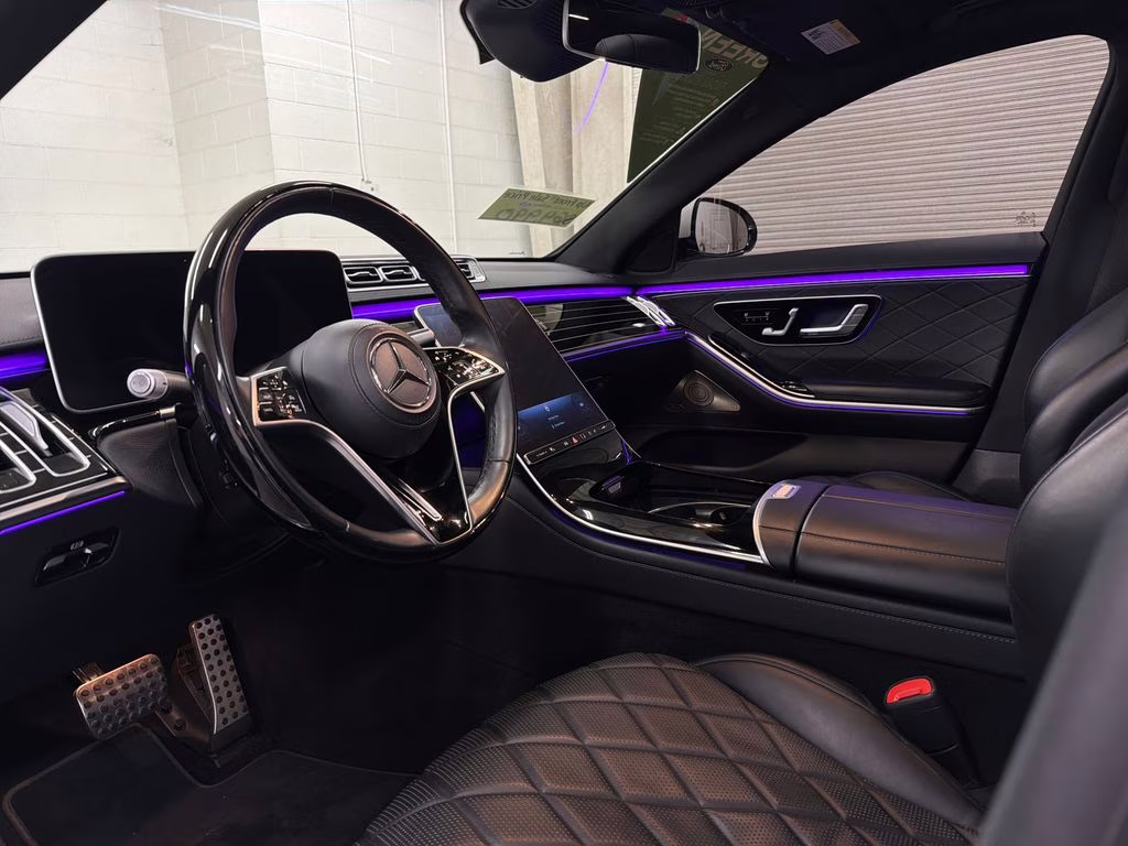 2021 designo Diamond White Metallic Mercedes-Benz S-Class S 580 AWD Sedan