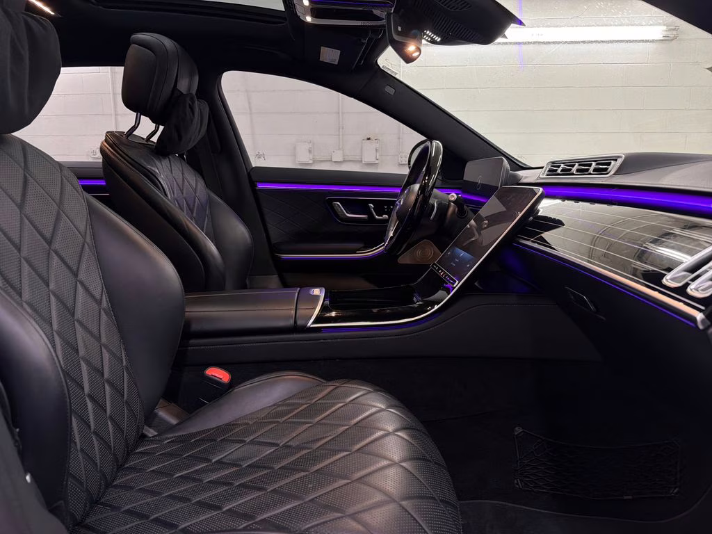 2021 designo Diamond White Metallic Mercedes-Benz S-Class S 580 AWD Sedan