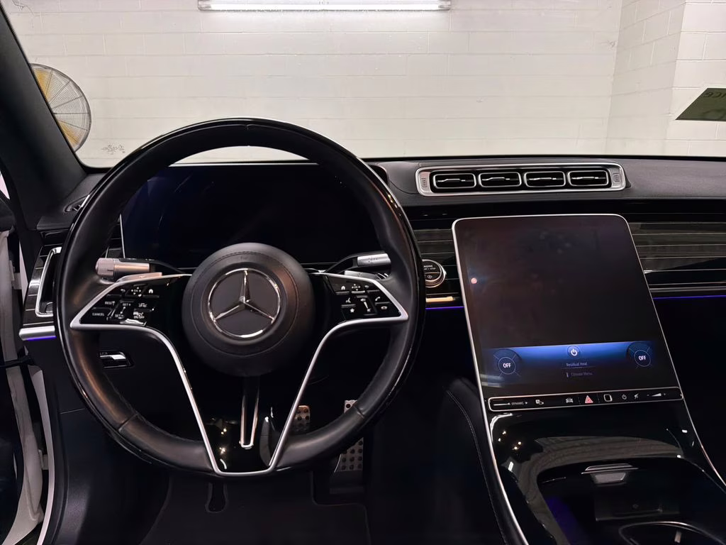 2021 designo Diamond White Metallic Mercedes-Benz S-Class S 580 AWD Sedan