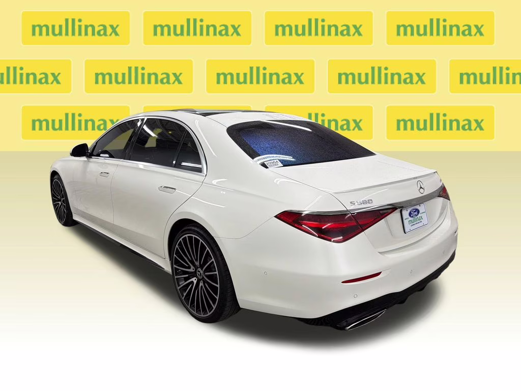 2021 designo Diamond White Metallic Mercedes-Benz S-Class S 580 AWD Sedan