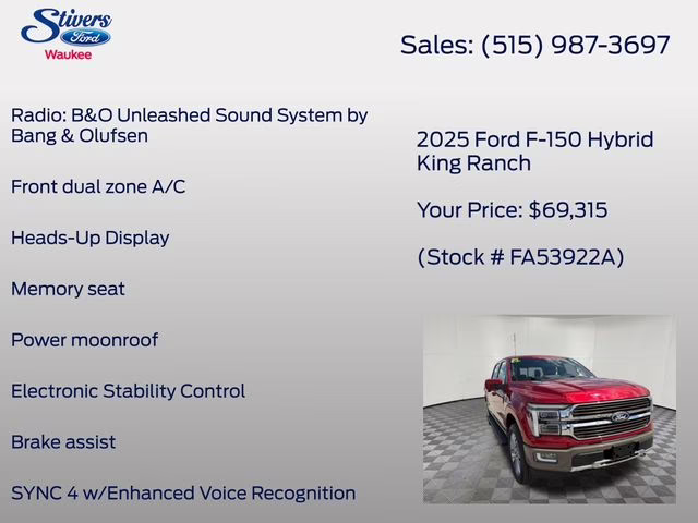 2025 Brown Ford F-150 King Ranch 4X4 Truck