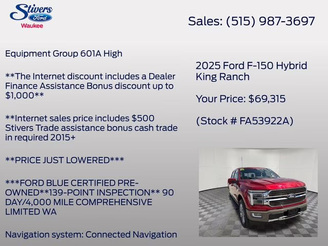 2025 Brown Ford F-150 King Ranch 4X4 Truck