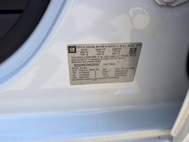 2017 White Frost Tricoat GMC Sierra 1500 Denali 4X4 Truck