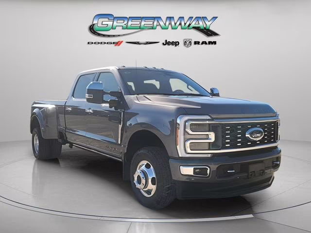 2024 Gray Metallic Ford Super Duty F-350 DRW Platinum 4X4 Truck