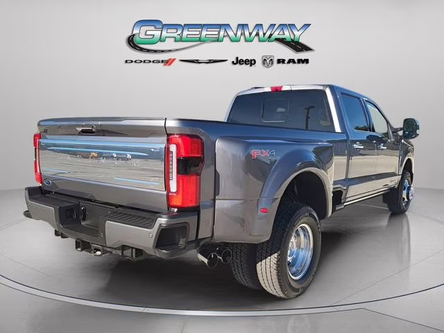 2024 Gray Metallic Ford Super Duty F-350 DRW Platinum 4X4 Truck