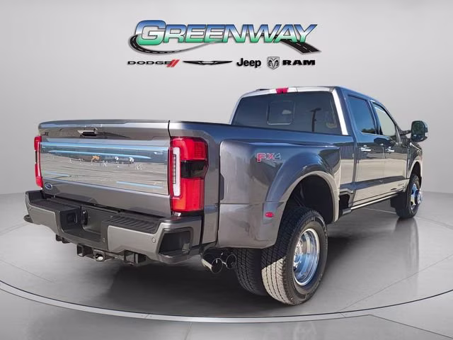 2024 Gray Metallic Ford Super Duty F-350 DRW Platinum 4X4 Truck