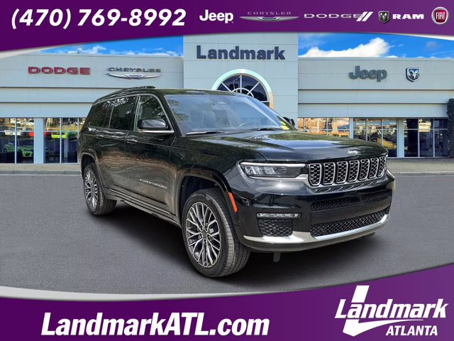 2025 Diamond Black Crystal Pearlcoat Jeep Grand Cherokee L Summit Reserve 4X4 SUV