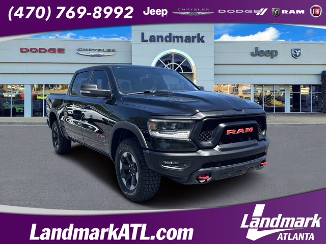 2019 Diamond Black Crystal Pearlcoat Ram 1500 Rebel 4X4 Truck