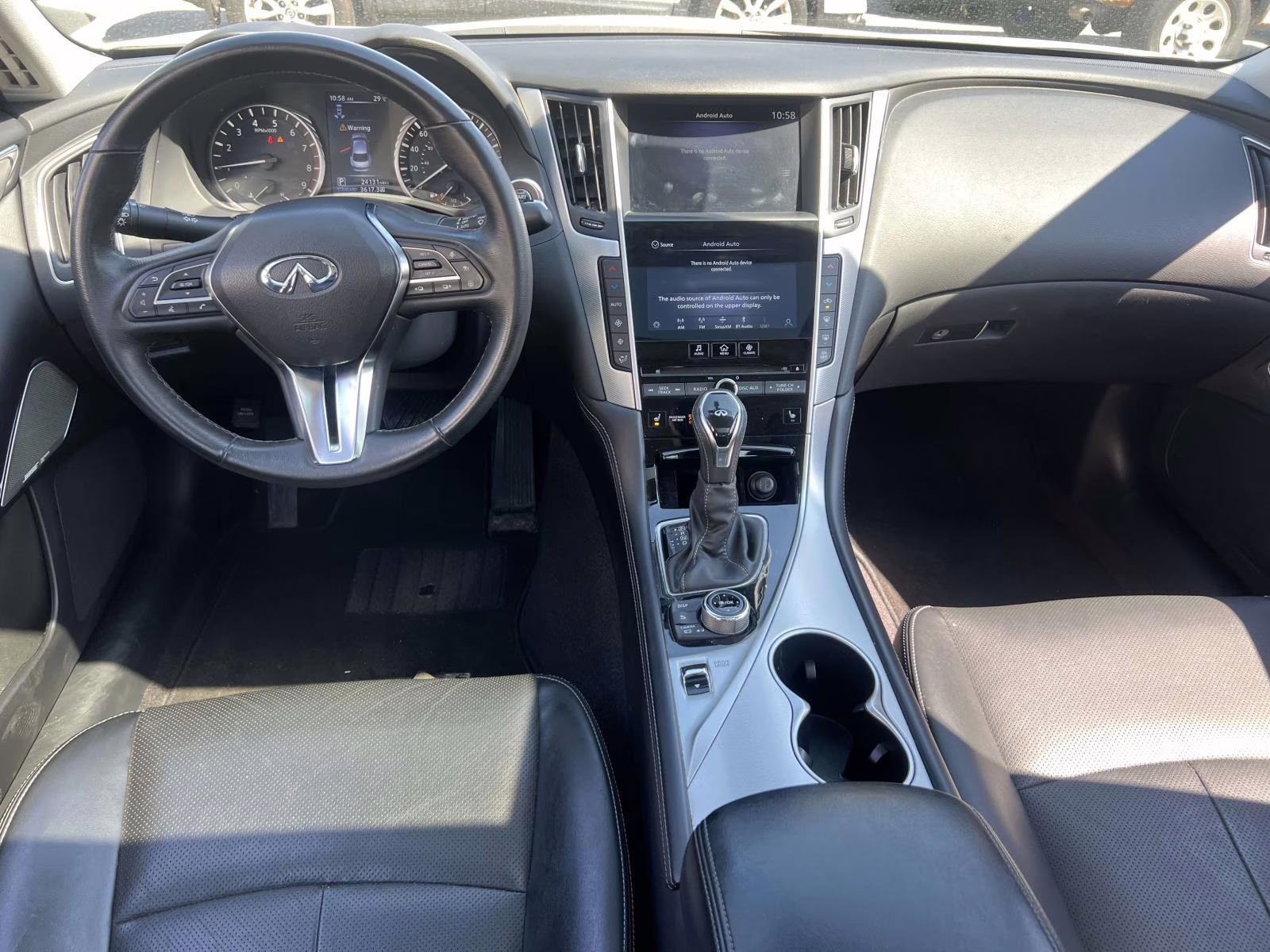 2023 White INFINITI Q50 LUXE AWD AWD Sedan