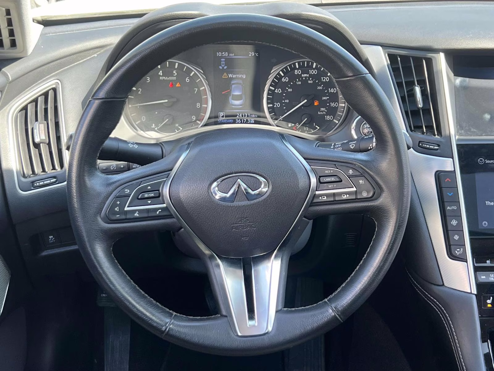 2023 White INFINITI Q50 LUXE AWD AWD Sedan
