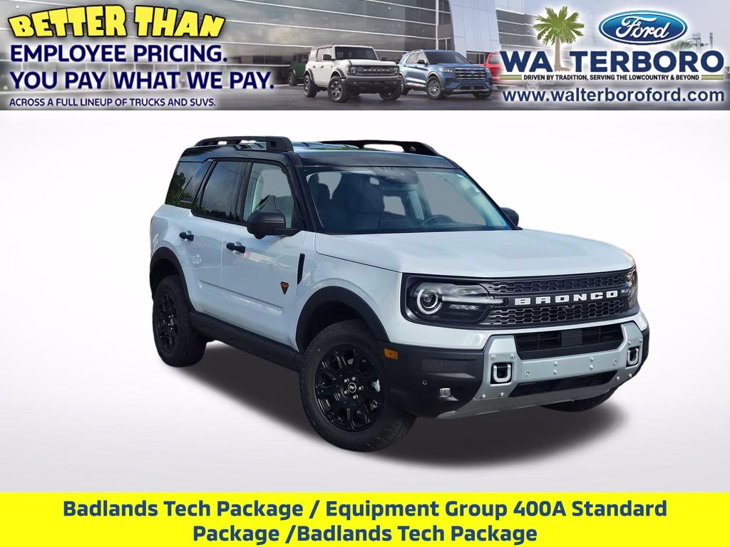 2026 Oxford White Ford Bronco Sport Badlands 4X4 SUV