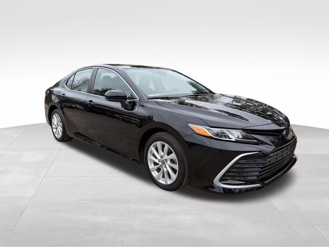 2023 Midnight Black Metallic Toyota Camry LE FWD Sedan
