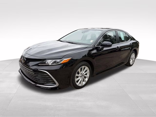 2023 Midnight Black Metallic Toyota Camry LE FWD Sedan
