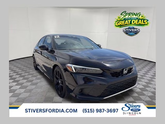 2022 Crystal Black Pearl Honda Civic Si FWD Sedan