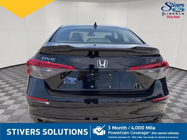 2022 Crystal Black Pearl Honda Civic Si FWD Sedan