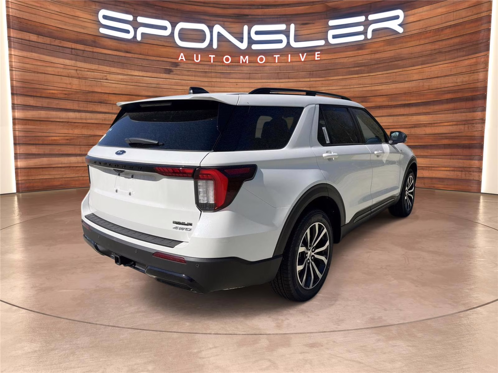 2026 Star White Metallic Tri-Coat Ford Explorer ST-Line 4X4 SUV
