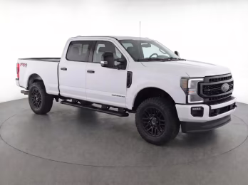 2021 Star White Metallic Tri-Coat Ford Super Duty F-350 SRW Lariat 4X4 Truck
