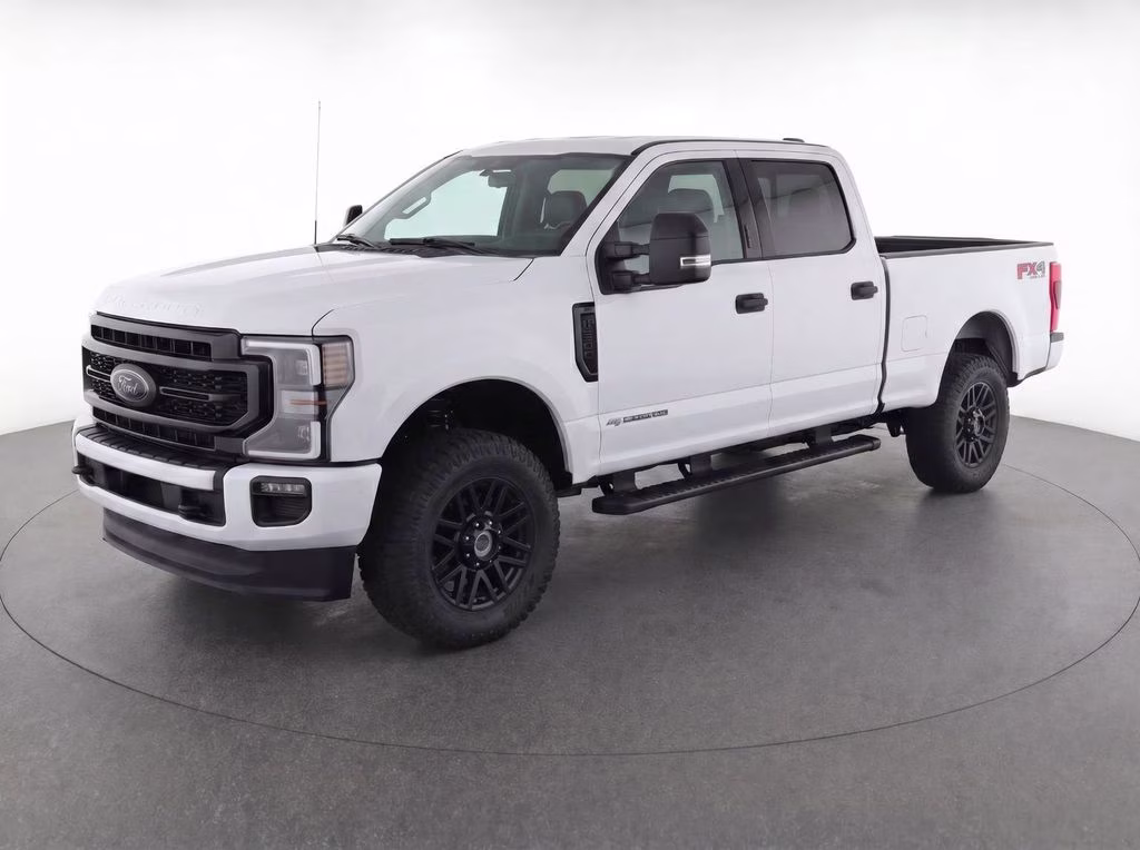 2021 White Metallic Ford Super Duty F-350 SRW Lariat 4X4 Truck
