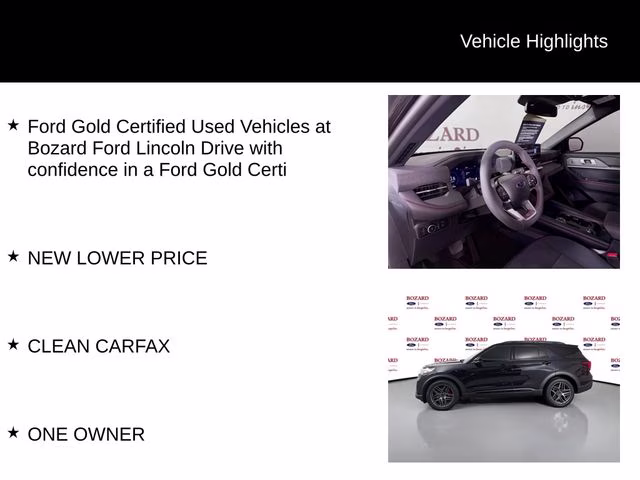2026 Black Metallic Ford Explorer ST 4X4 SUV