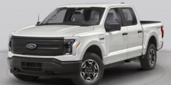 2025 Space White Metallic Ford F-150 Lightning XLT AWD Truck