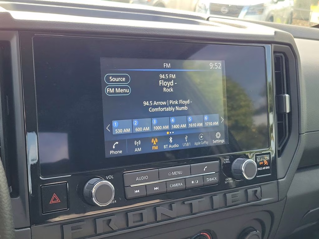 2025 Glacier White Nissan Frontier S 4X4 Truck