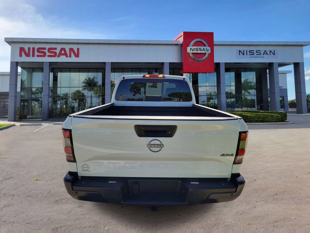 2025 Glacier White Nissan Frontier S 4X4 Truck