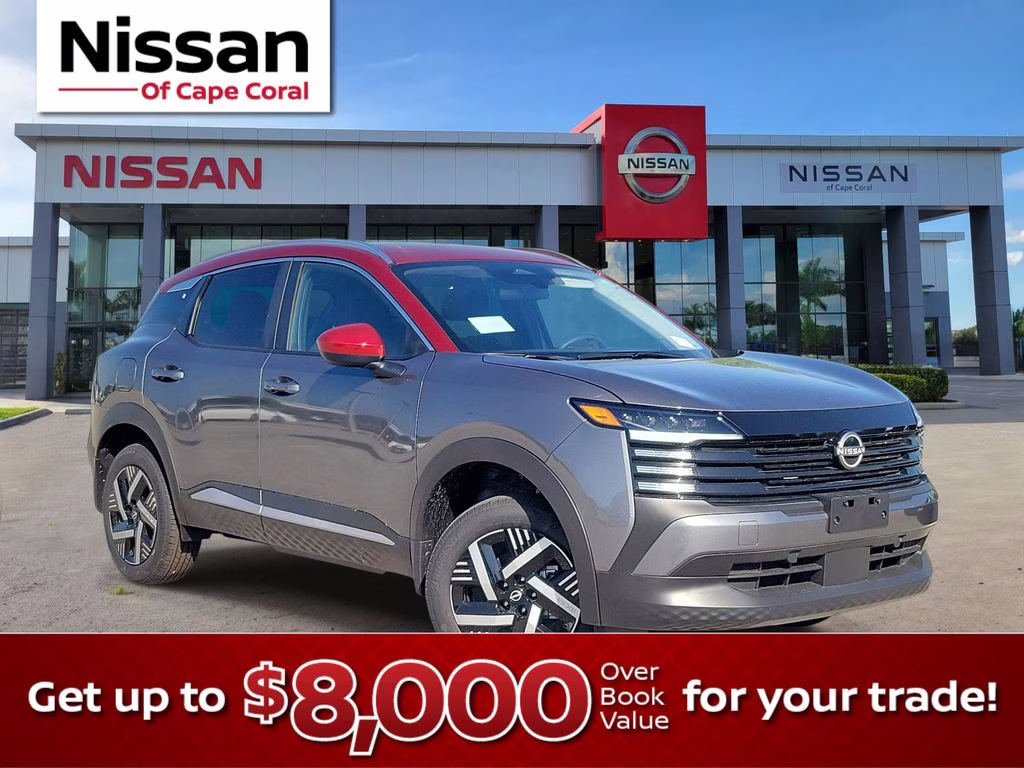 2026 Gun Metallic/Scarlet Ember Tintcoat Nissan Kicks SV FWD SUV