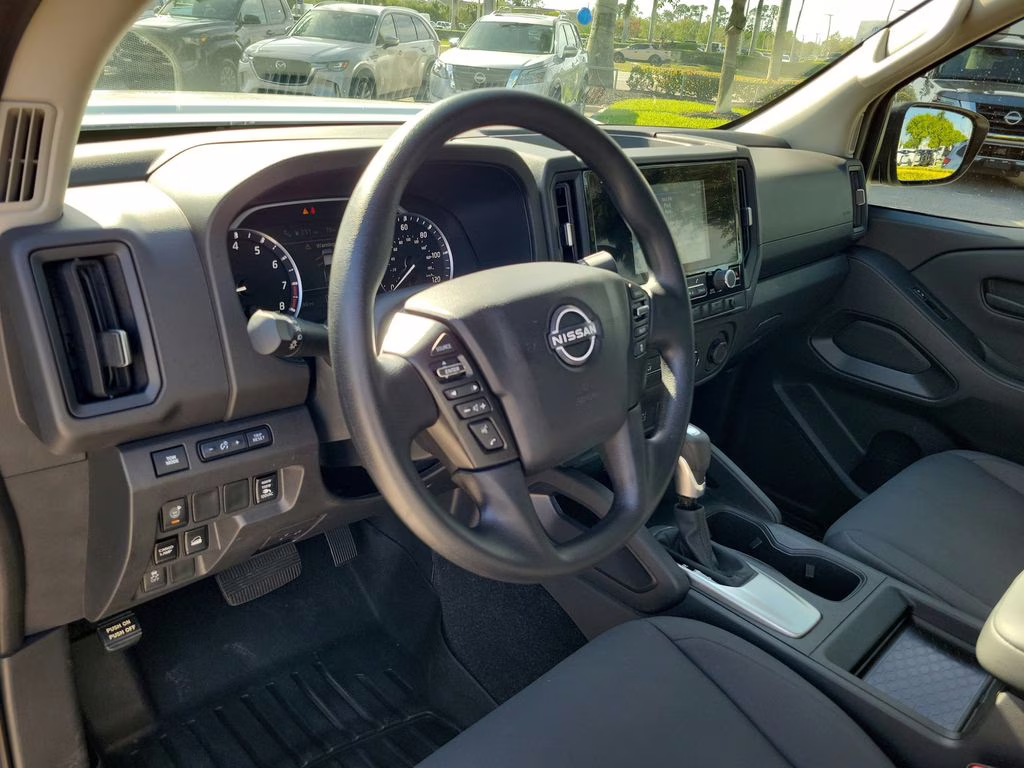 2025 Glacier White Nissan Frontier S 4X4 Truck