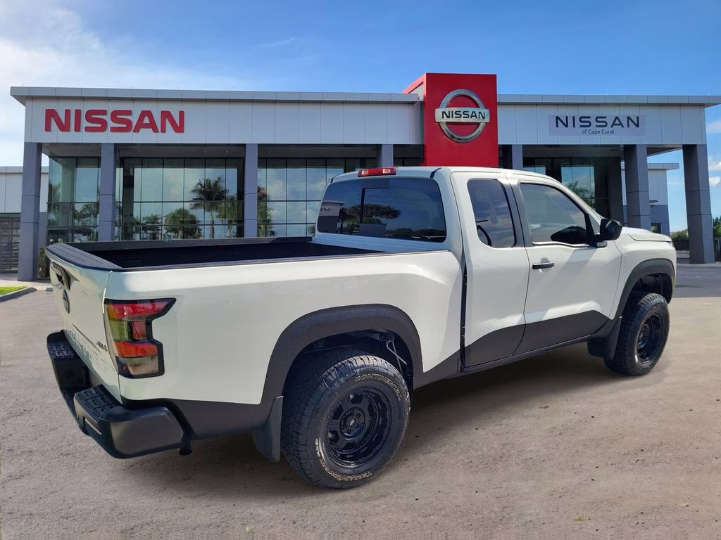 2025 Glacier White Nissan Frontier S 4X4 Truck