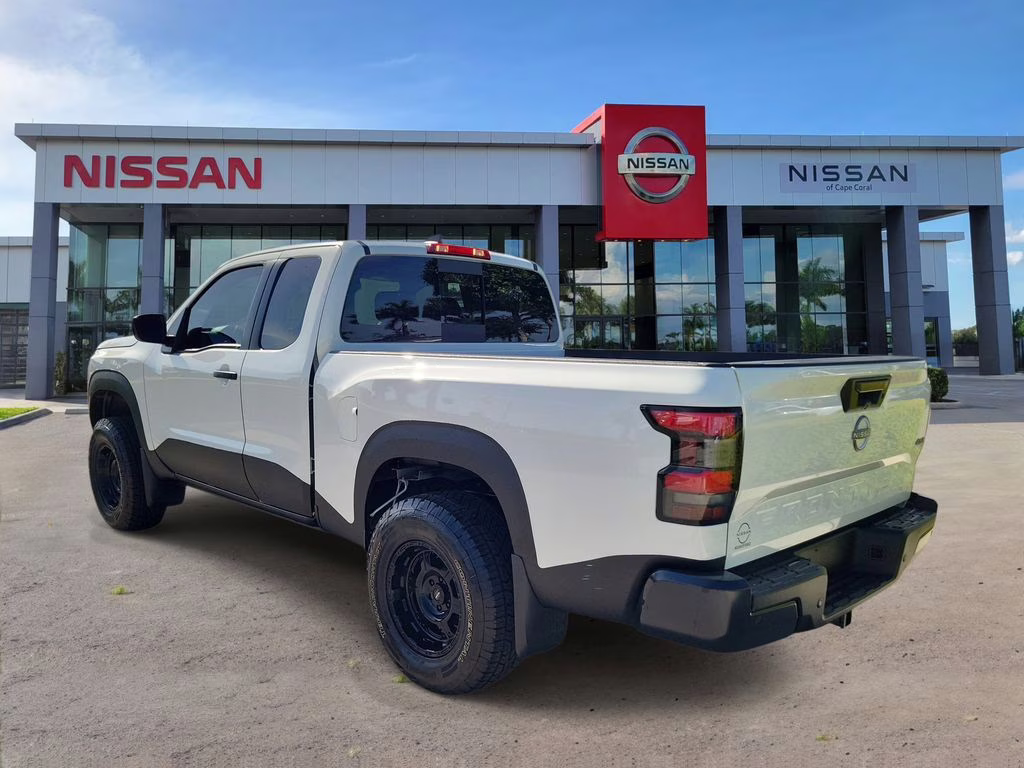 2025 Glacier White Nissan Frontier S 4X4 Truck