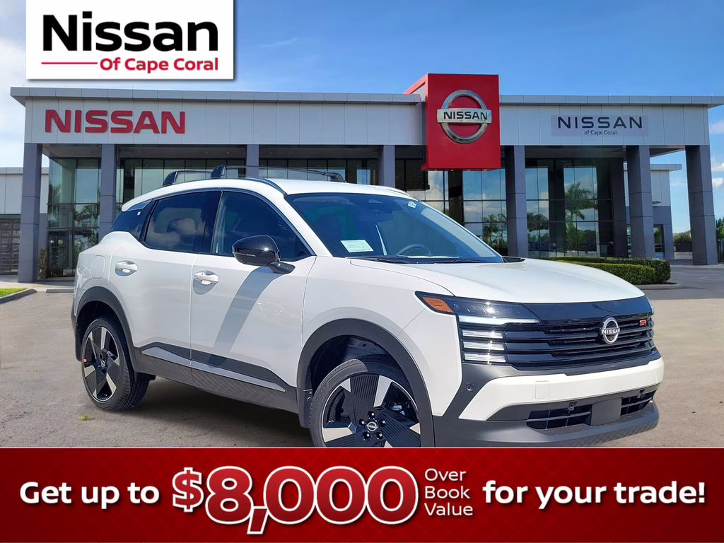 2026 Aspen White Tricoat Nissan Kicks SR FWD SUV