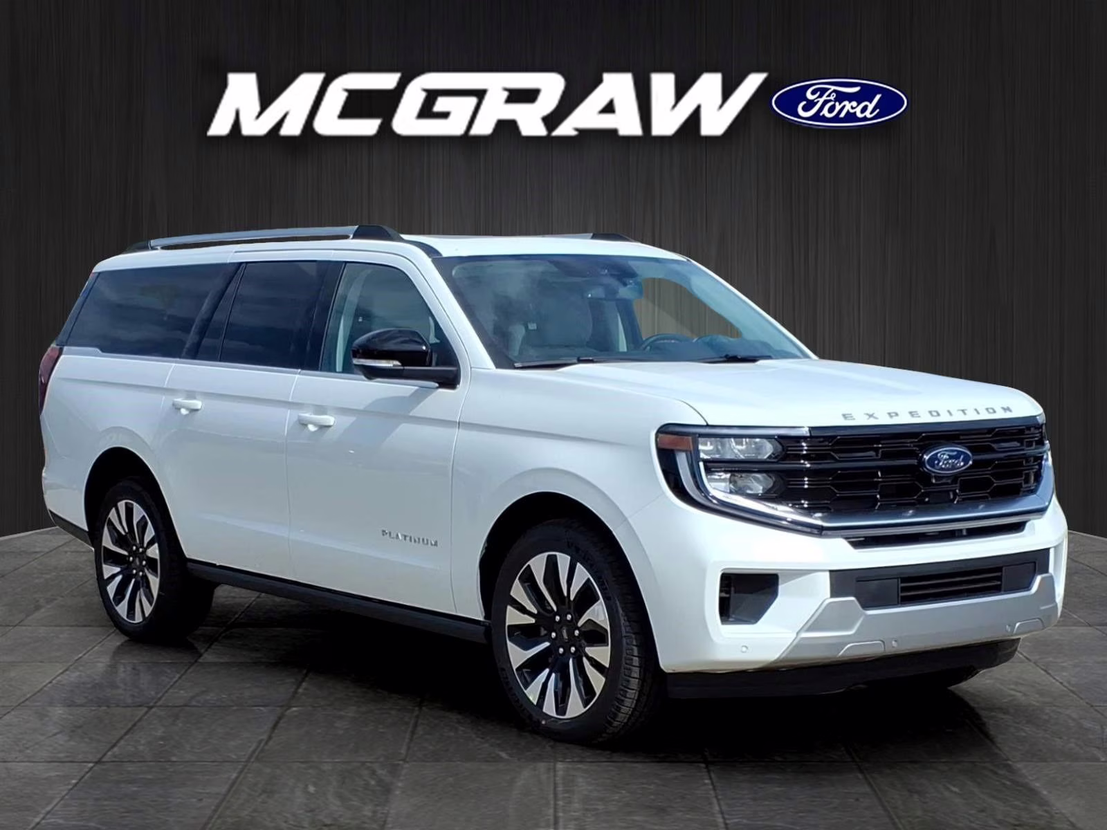 2026 White Ford Expedition Max Platinum 4X4 SUV
