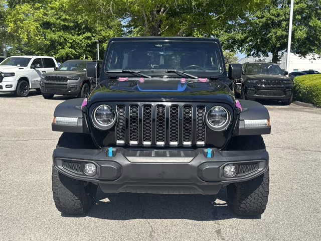 2023 Black Clearcoat Jeep Wrangler 4xe Rubicon 4X4 Convertible