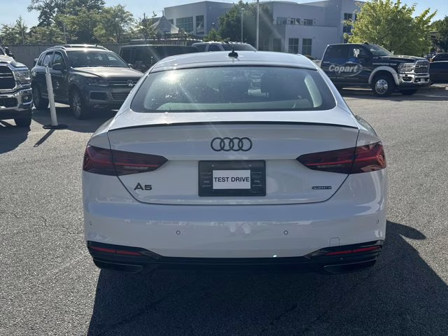 2023 Glacier White Audi A5 Sportback S line Premium Plus AWD Hatchback