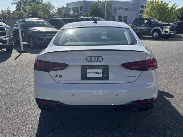 2023 Glacier White Audi A5 Sportback S line Premium Plus AWD Hatchback