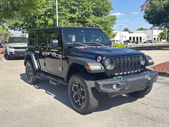 2023 Black Clearcoat Jeep Wrangler 4xe Rubicon 4X4 Convertible