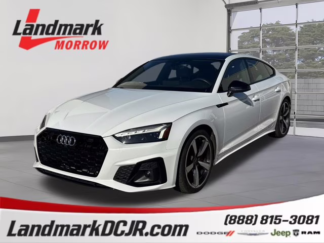 2023 Glacier White Audi A5 Sportback S line Premium Plus AWD Hatchback